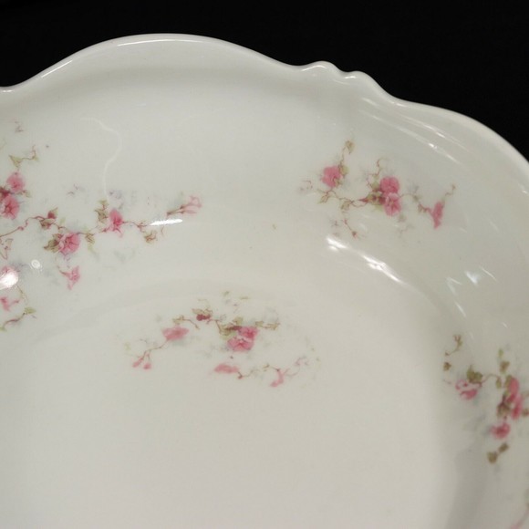 Theodore Haviland Limoges Antique Floral Serving Bowl Schleiger 159y Pate a Feu - Picture 10 of 11